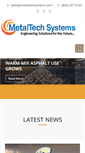 Mobile Screenshot of metaltechsystems.com